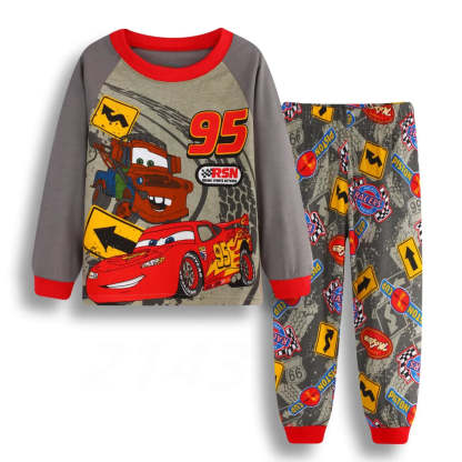 Racing Themed Pajama Set For Children-Cozy Stroller