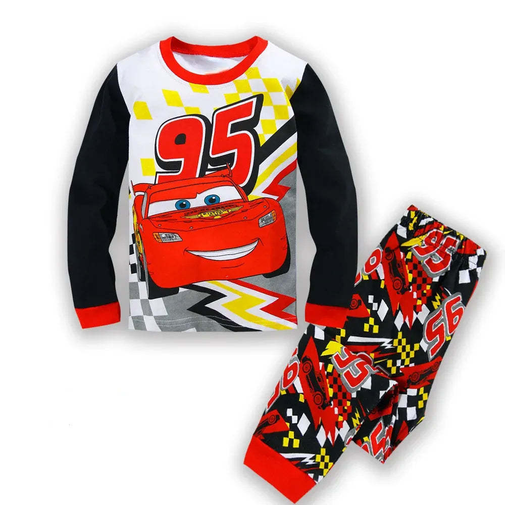 Racing Themed Pajama Set For Children-Cozy Stroller