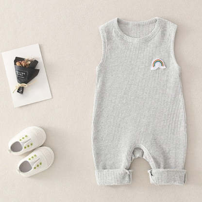 Rainbow Design Sleeveless Romper-Cozy Stroller