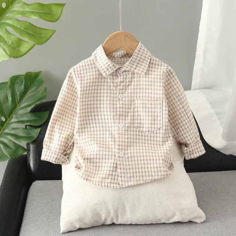 Rustic Plaid Layering Shirt-Cozy Stroller