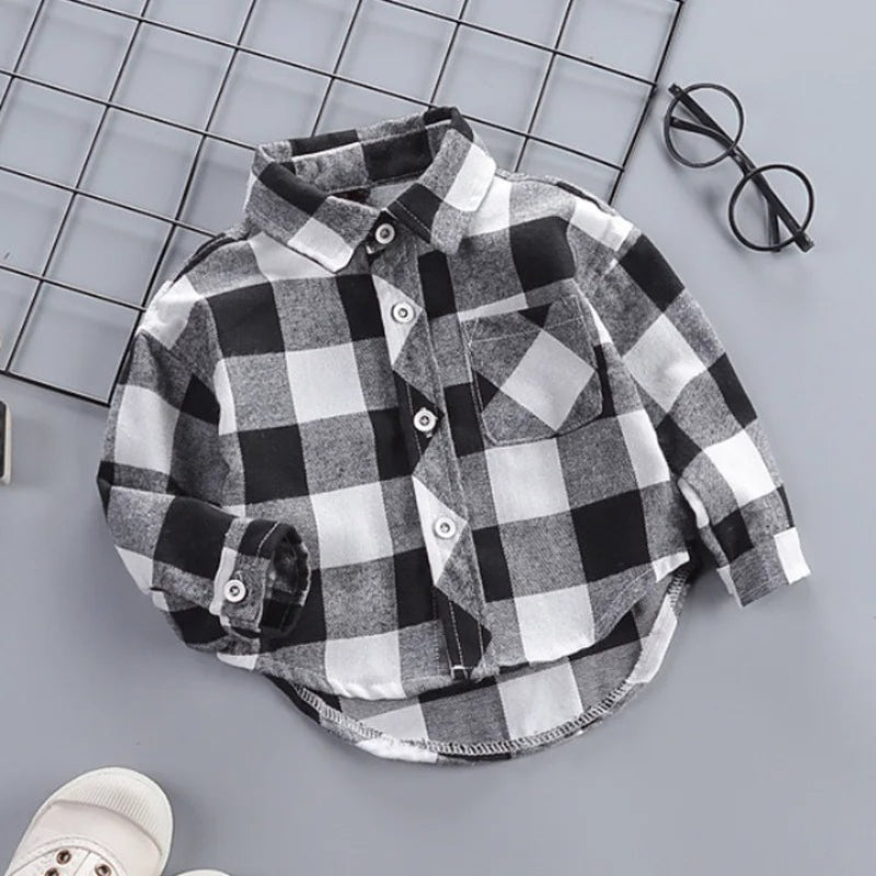 Rustic Plaid Layering Shirt-Cozy Stroller