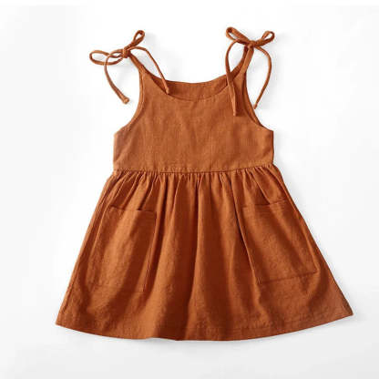 Suspender Sundress With Pocket-Cozy Stroller