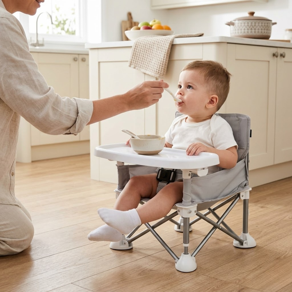 Portable Foldable High Chair For Baby Eating And Dining