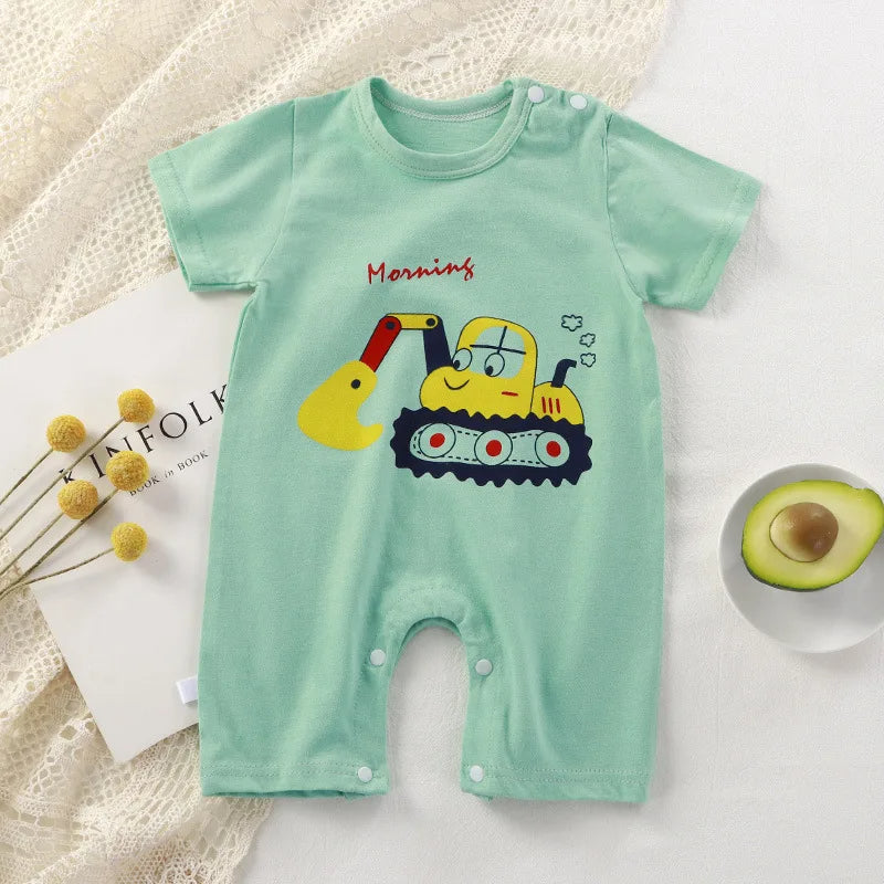 Short Sleeve Romper Jumpsuit-Cozy Stroller