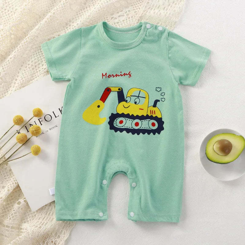 Short Sleeve Romper Jumpsuit-Cozy Stroller