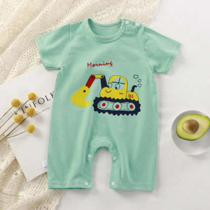 Short Sleeve Romper Jumpsuit-Cozy Stroller