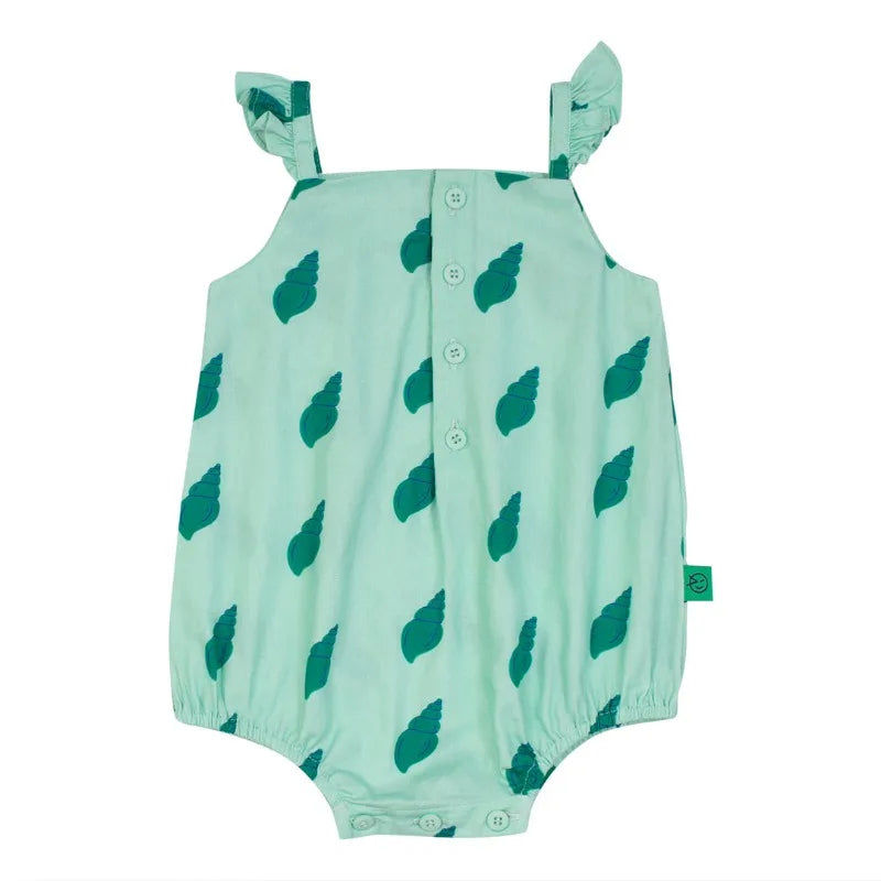 Sleeveless Chambray Romper-Cozy Stroller