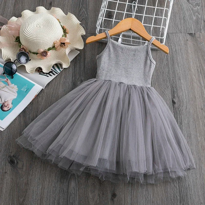 Solid Color Sleeveless Party Dress-Cozy Stroller