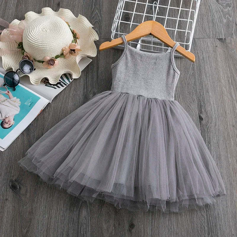 Solid Color Sleeveless Party Dress-Cozy Stroller