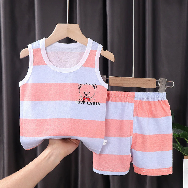 Sleeveless T Shirts And Shorts-Cozy Stroller