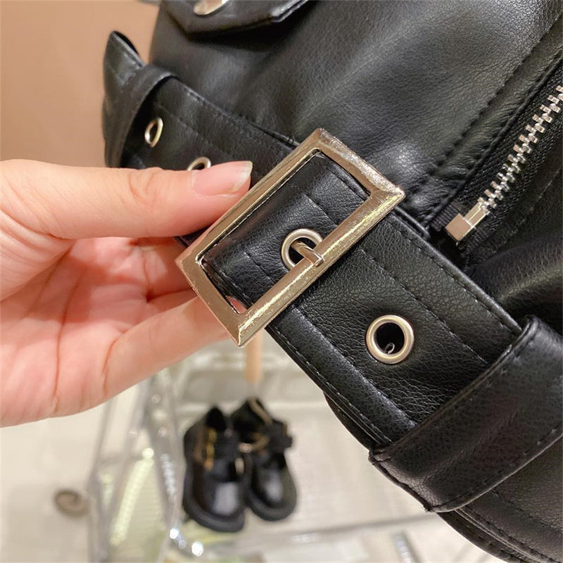 Casual Style Leather Jackets-Cozy Stroller
