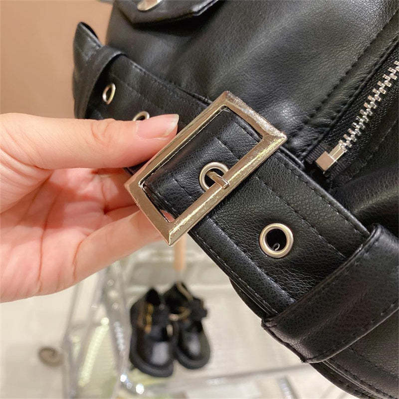 Casual Style Leather Jackets-Cozy Stroller