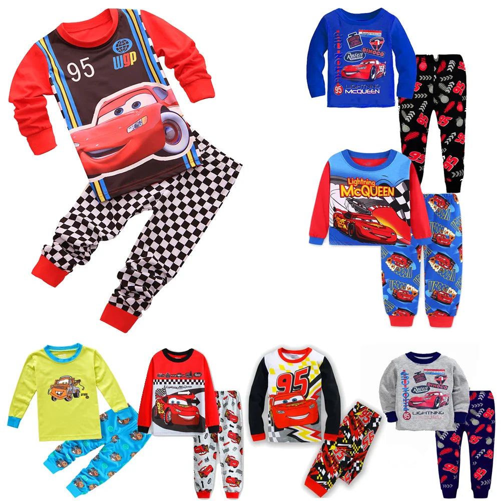 Racing Themed Pajama Set For Children-Cozy Stroller