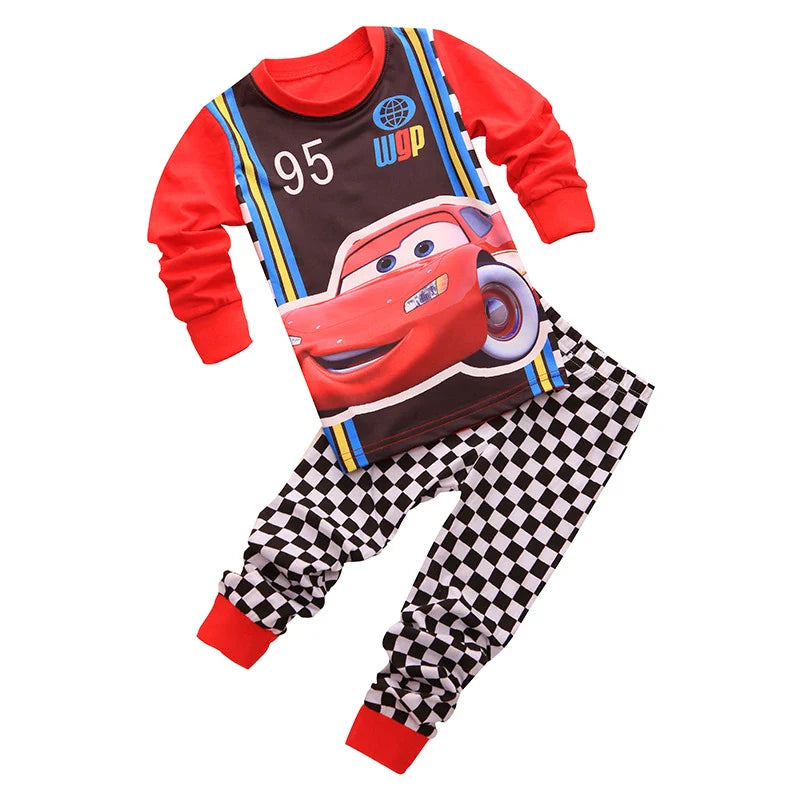Racing Themed Pajama Set For Children-Cozy Stroller