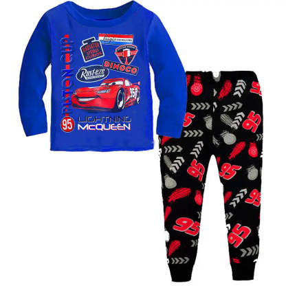 Racing Themed Pajama Set For Children-Cozy Stroller