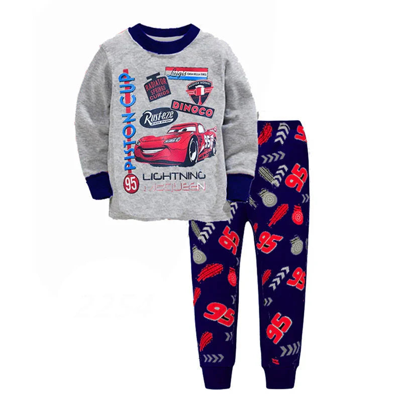 Racing Themed Pajama Set For Children-Cozy Stroller