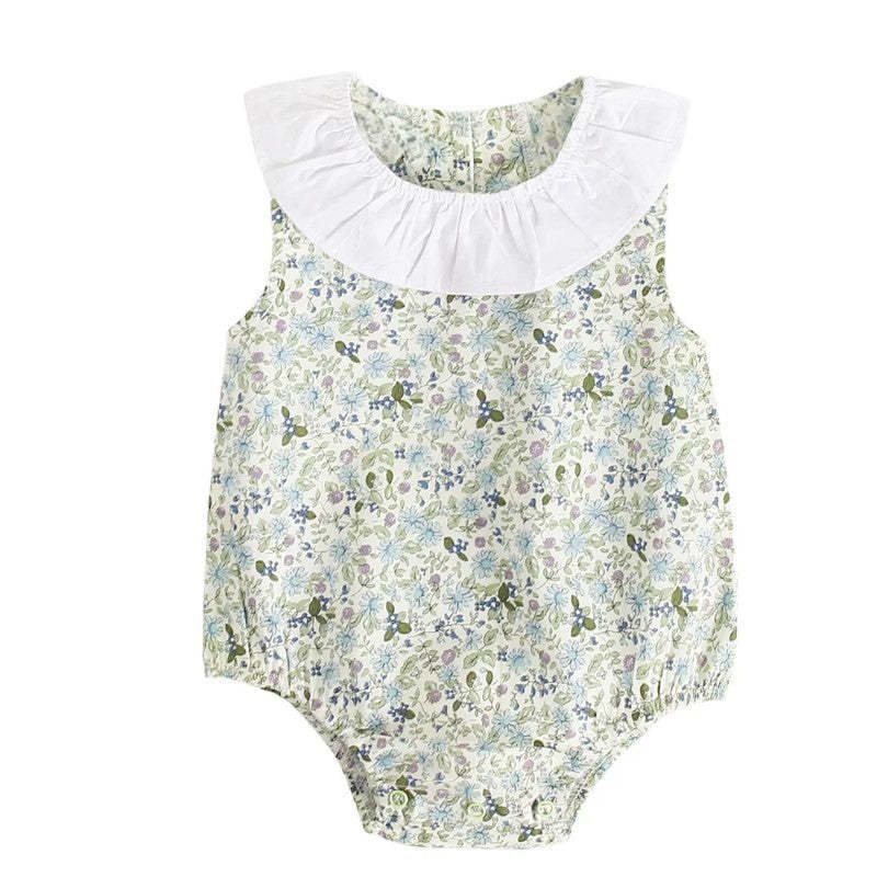 Summer Classic Gingham Romper-Cozy Stroller