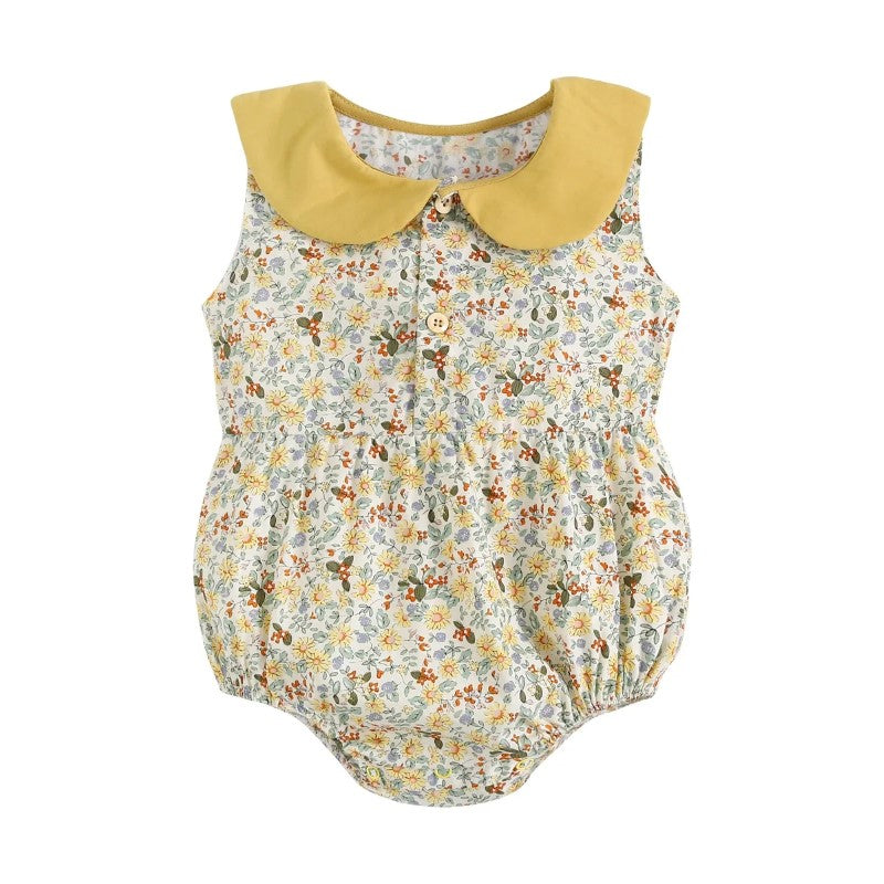 Summer Classic Gingham Romper-Cozy Stroller