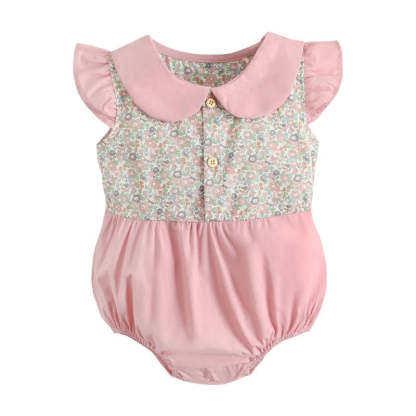 Summer Classic Gingham Romper-Cozy Stroller