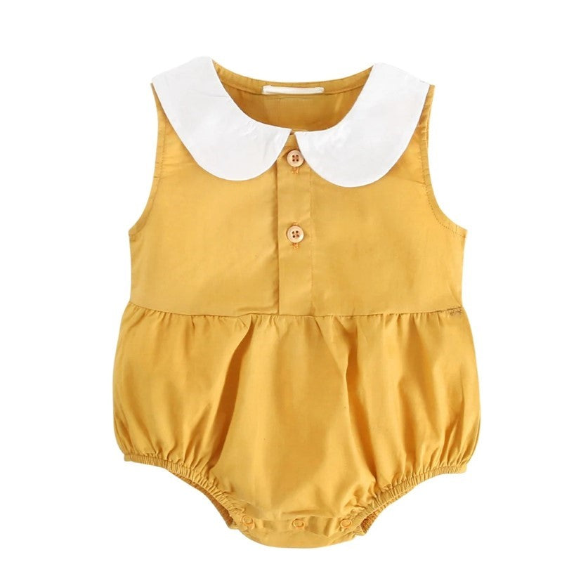 Summer Classic Gingham Romper-Cozy Stroller