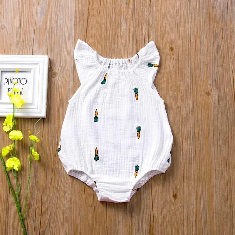 Summer Cotton Linen Romper-Cozy Stroller