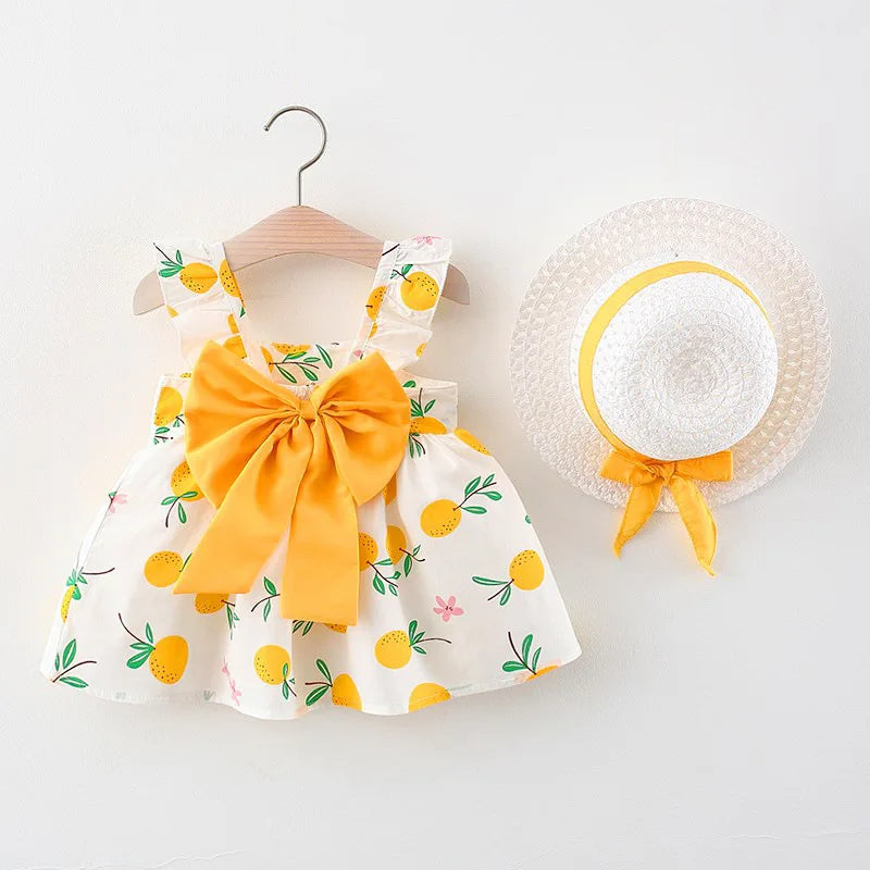 Summer Fruit Print Dress-Cozy Stroller