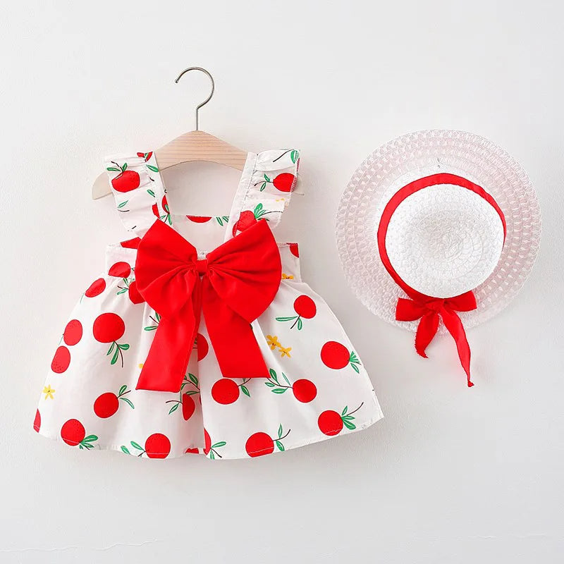 Summer Fruit Print Dress-Cozy Stroller