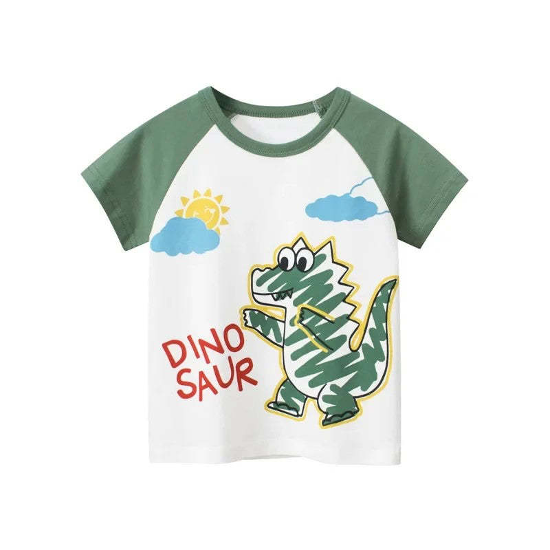 Summer Short Sleeve Street Art Print T Shirt-Cozy Stroller