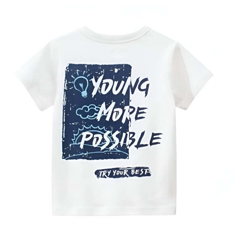 Summer Short Sleeve Street Art Print T Shirt-Cozy Stroller