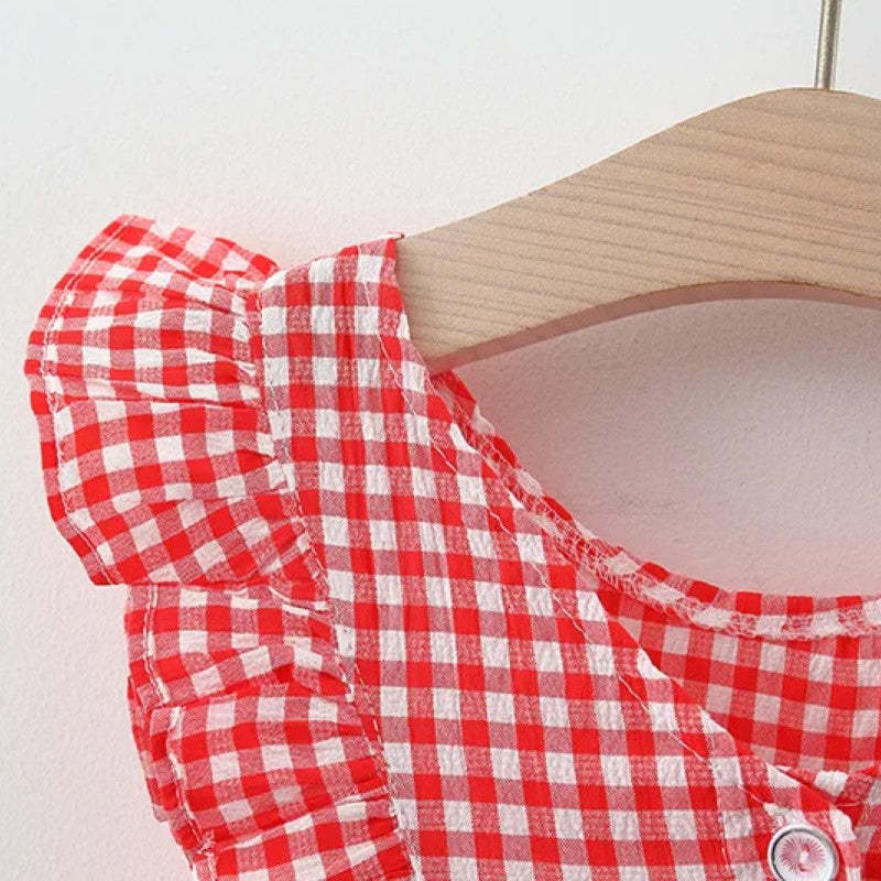 Summer Sleeveless Lattice Dress-Cozy Stroller