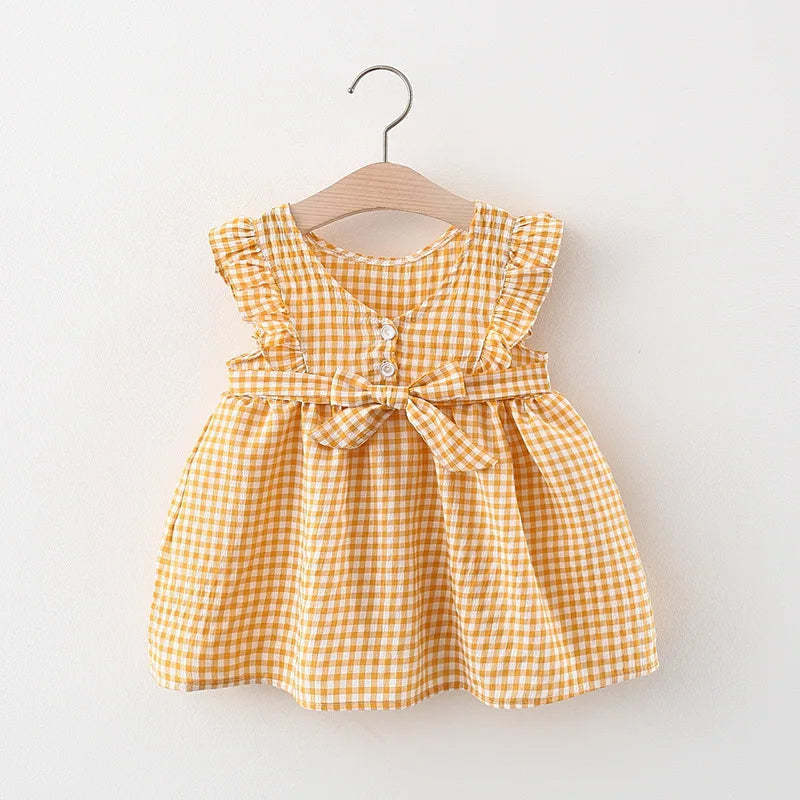 Summer Sleeveless Lattice Dress-Cozy Stroller