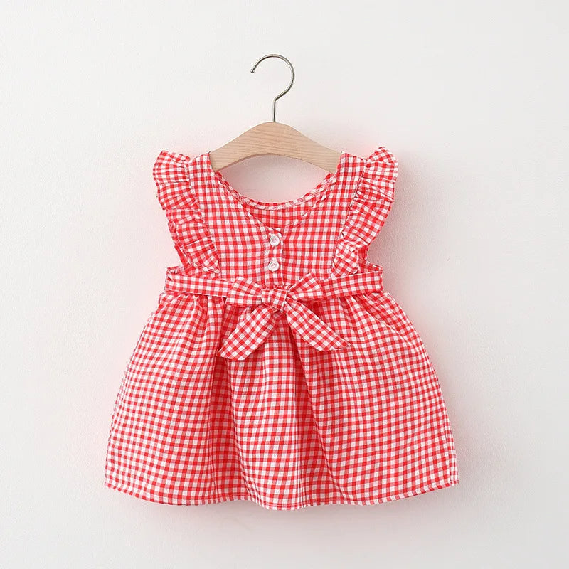 Summer Sleeveless Lattice Dress-Cozy Stroller