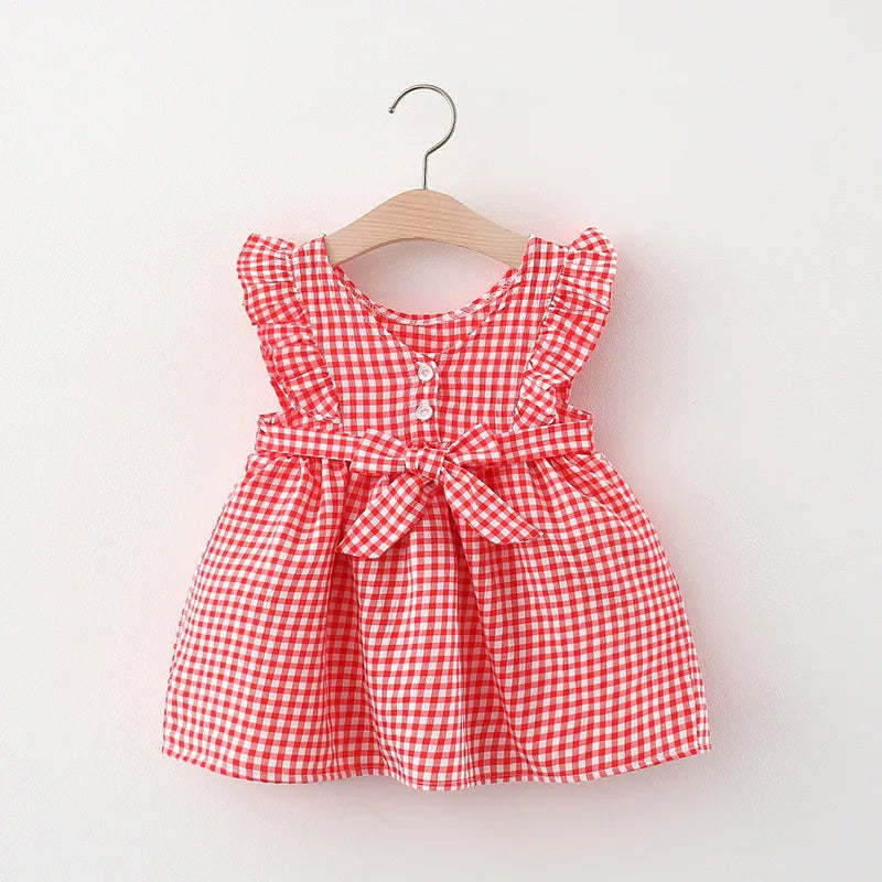 Summer Sleeveless Lattice Dress-Cozy Stroller