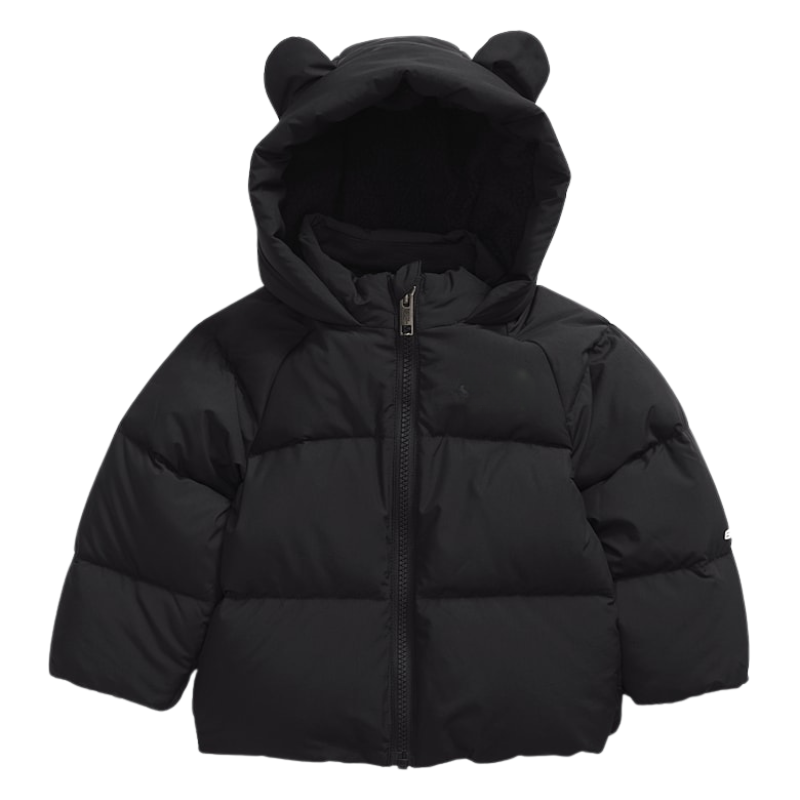 Teddy Bear Design Puffer Jacket-Cozy Stroller