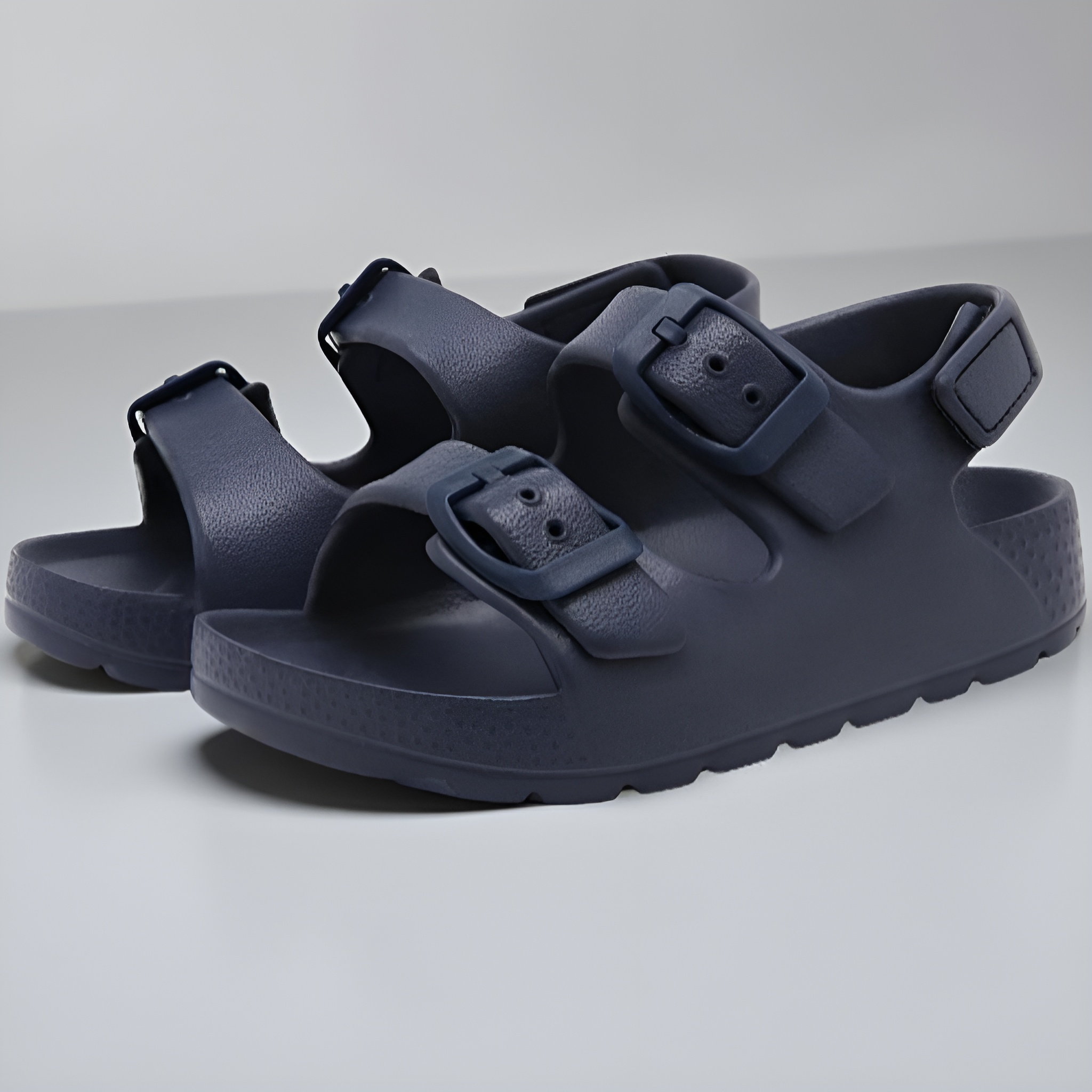 Toddler Boys And Girls Open Toe Buckle Sandals With Adjustable Strap