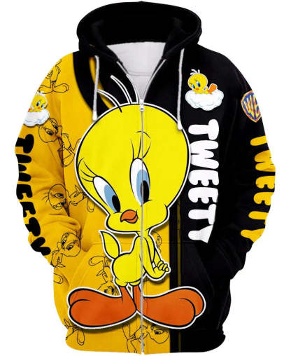 Children Tweety Zip Up Hoodie-Cozy Stroller