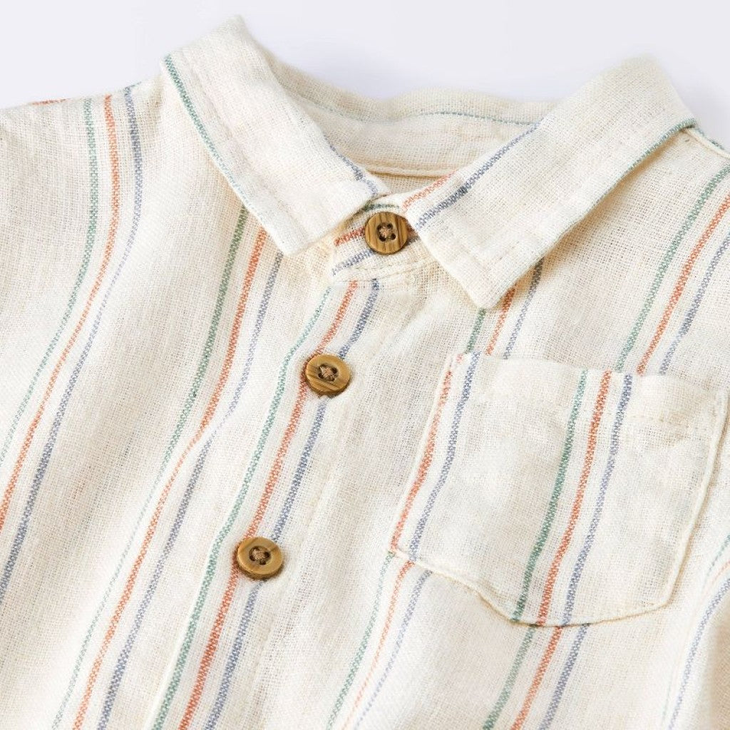 Baby Boys Gauze Slub T-Shirt And Shorts Set-Cozy Stroller