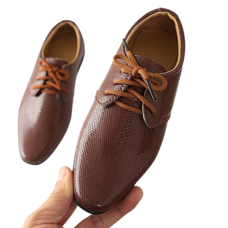 Formal Leather Shoes For Kids-Cozy Stroller