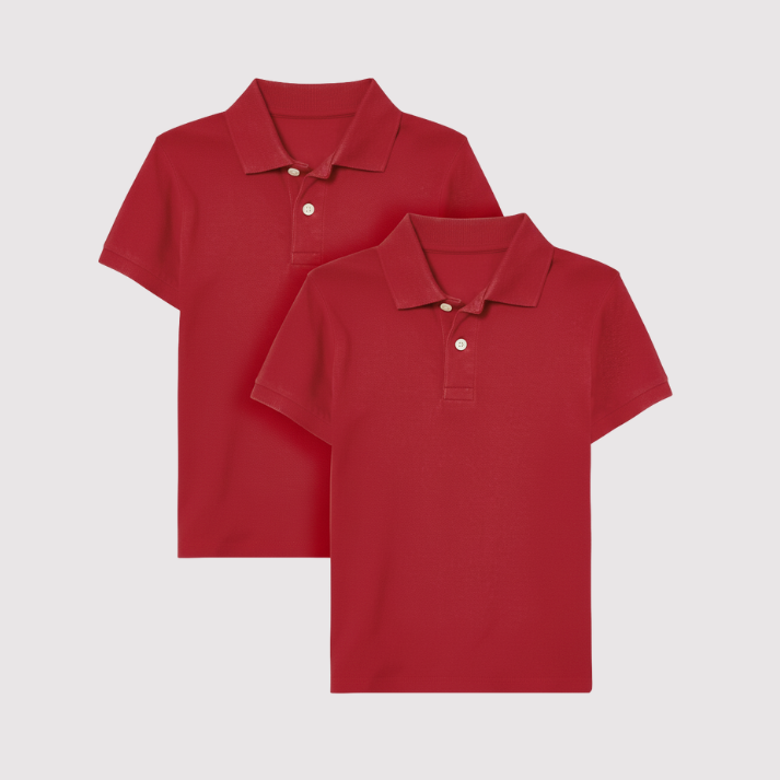 Pack of 2 Baby and Toddler Boys Short Sleeve Polo Shirt