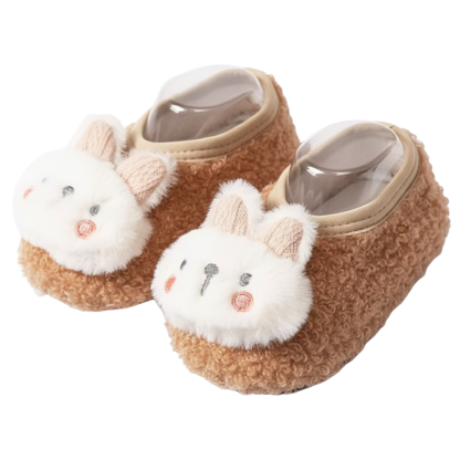 Non Slip Winter Warm Rabbit First Walkers Shoes For Kids