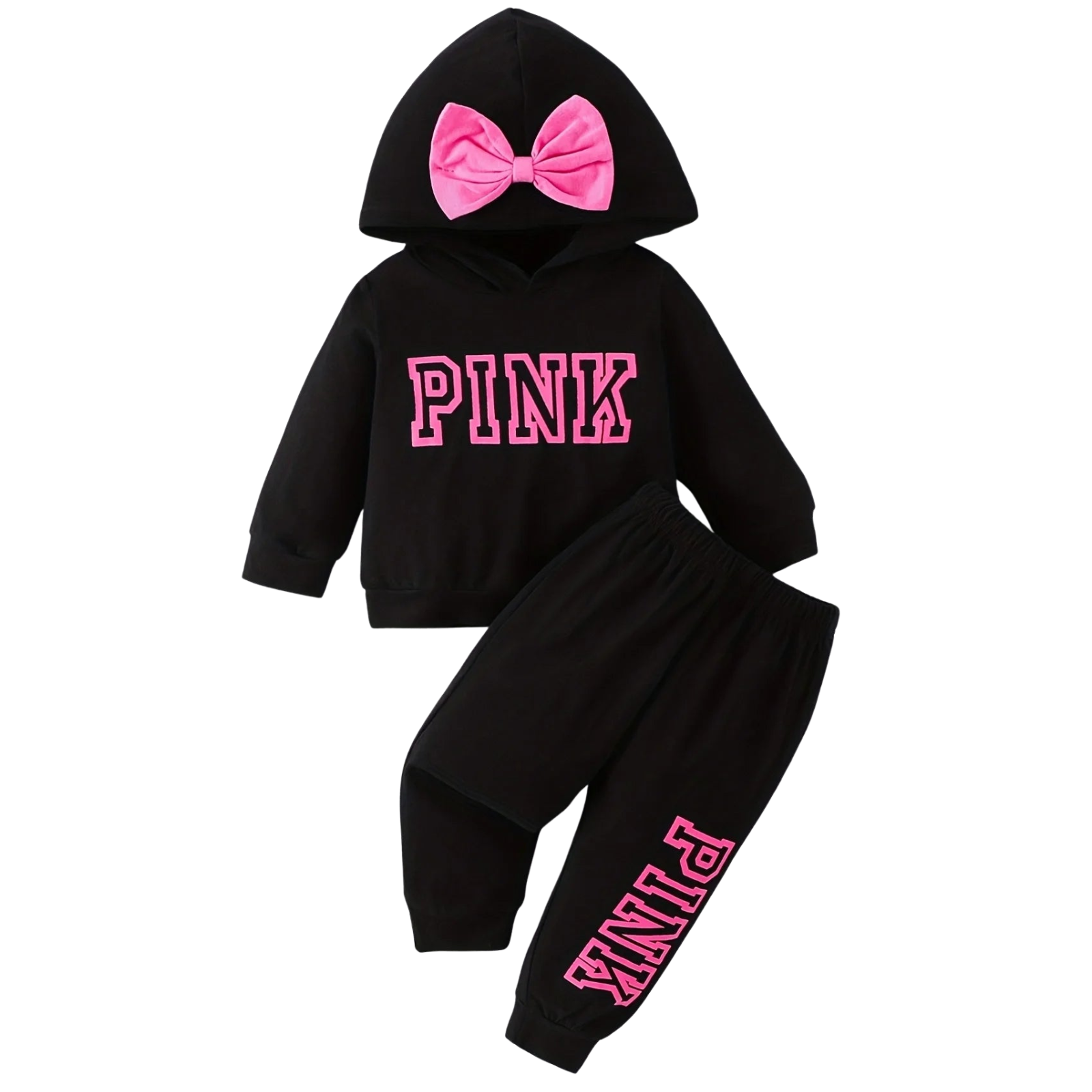 Printed Hooded Top And Trousers