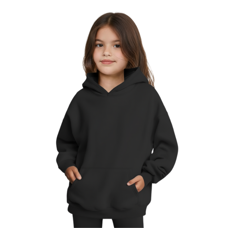 Girls Oversized Fleece Pullover Sweatshirts