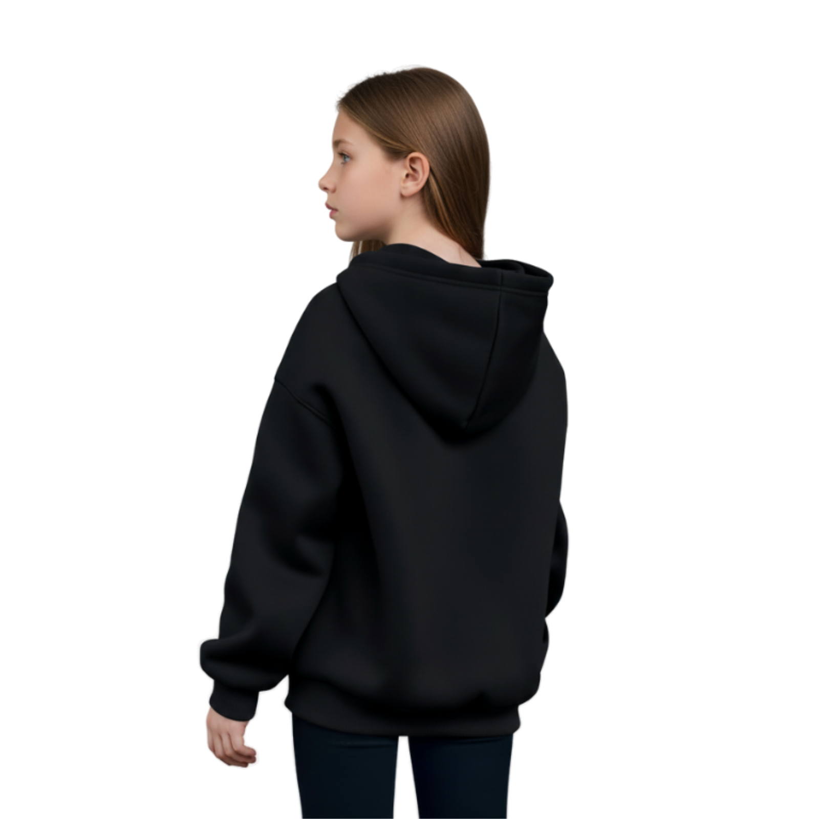 Girls Oversized Fleece Pullover Sweatshirts