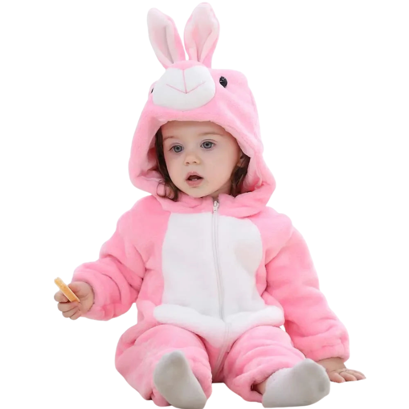 Animal Themed Hooded Romper For Toddlers