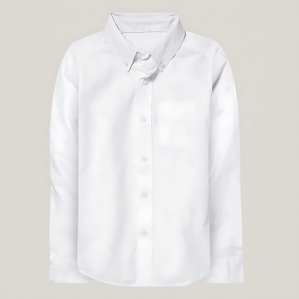 Boys Long Sleeve Oxford Button Down Shirt