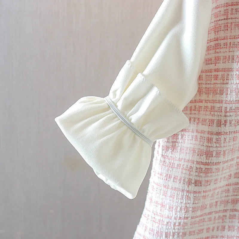 Vintage Toddler Dress With Contrast Collar And Bow-Cozy Stroller