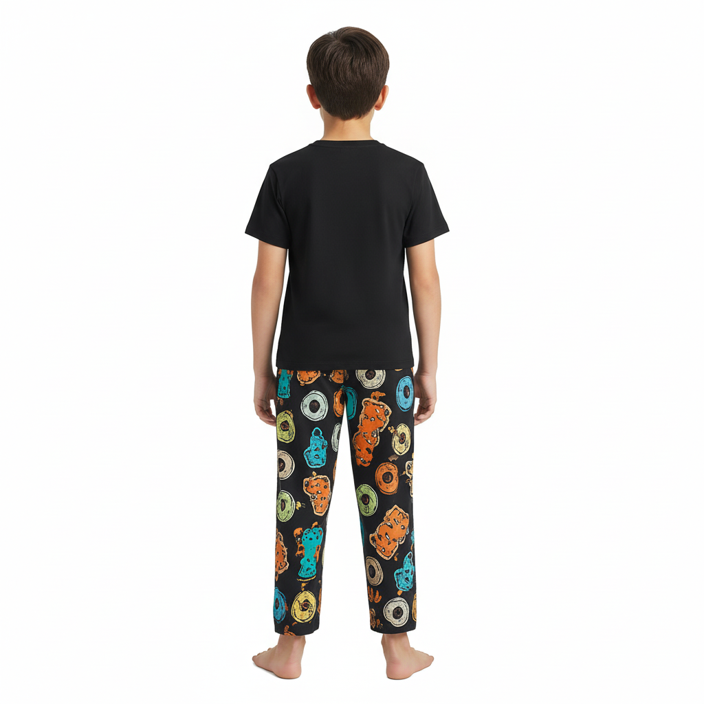 Two Piece Recycled Short Sleeve Pajama Sleepwear Set