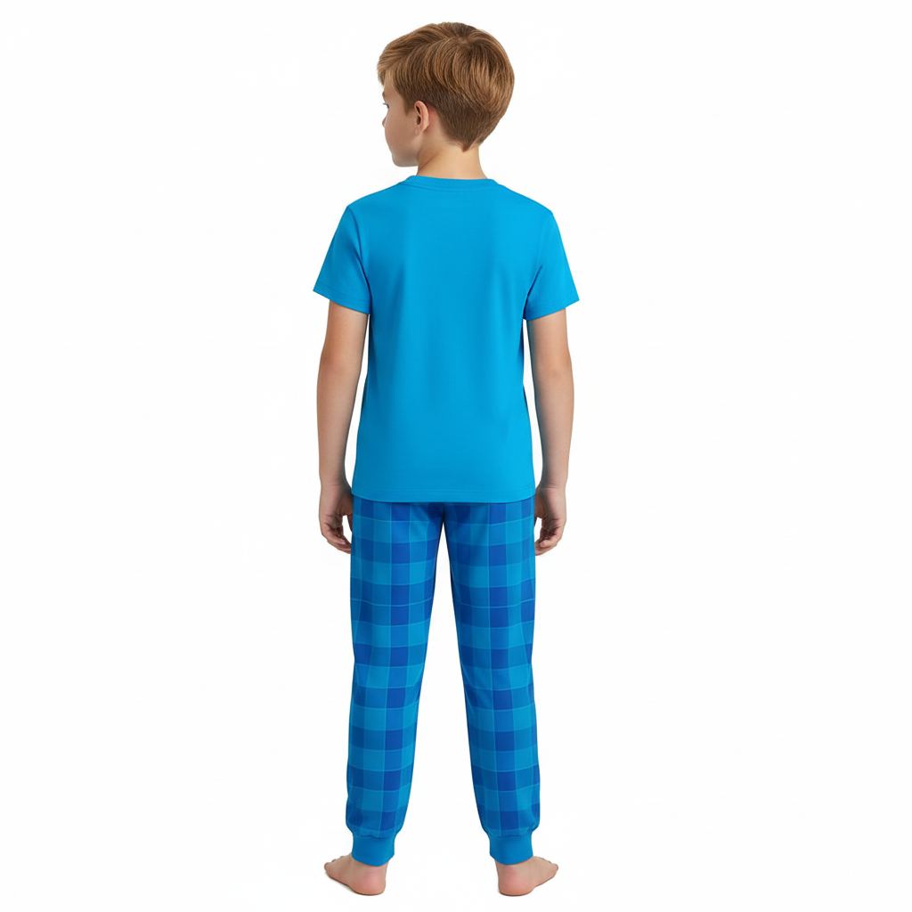 Two Piece Recycled Short Sleeve Pajama Sleepwear Set