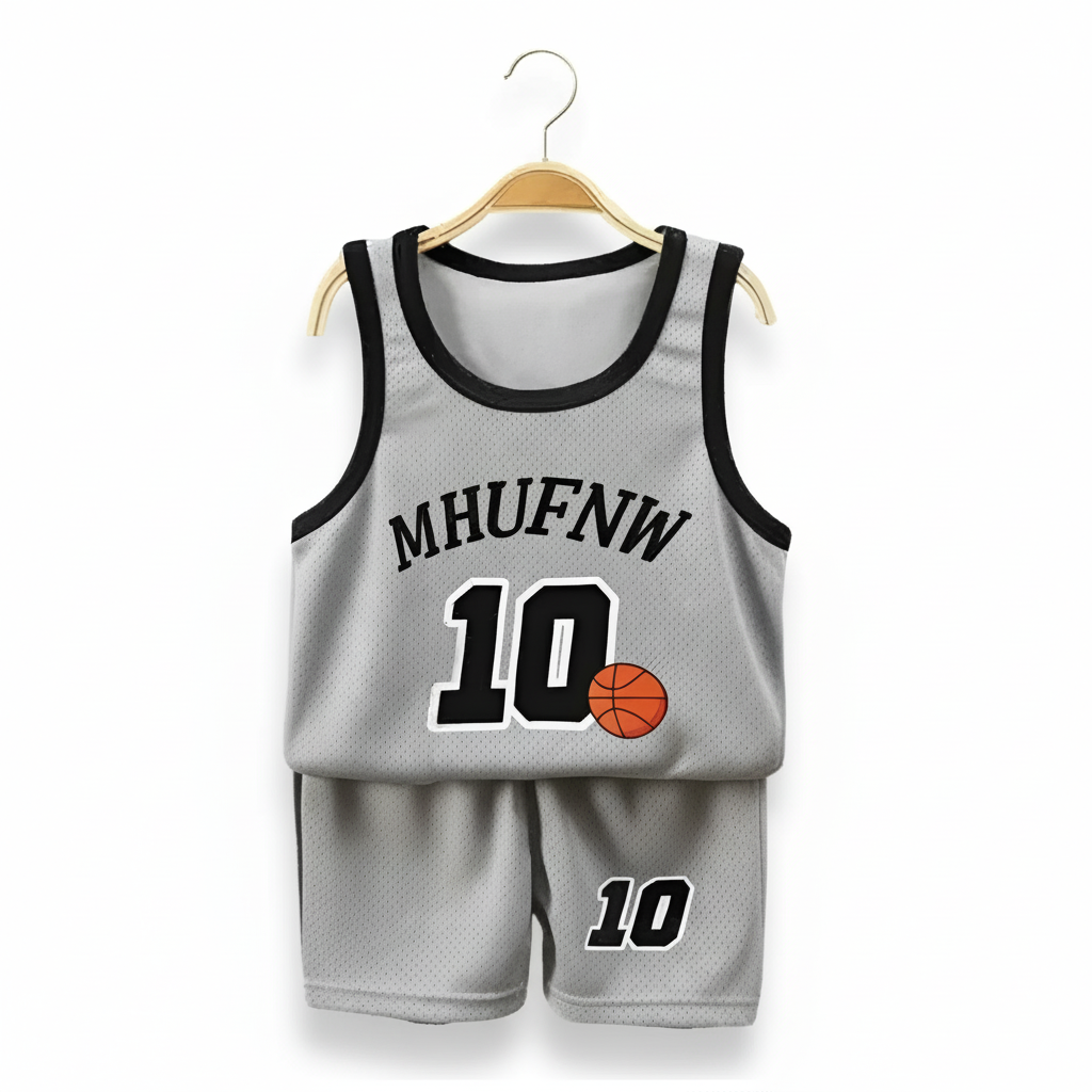 Basketball Sleeveless T Shirts And Shorts Set