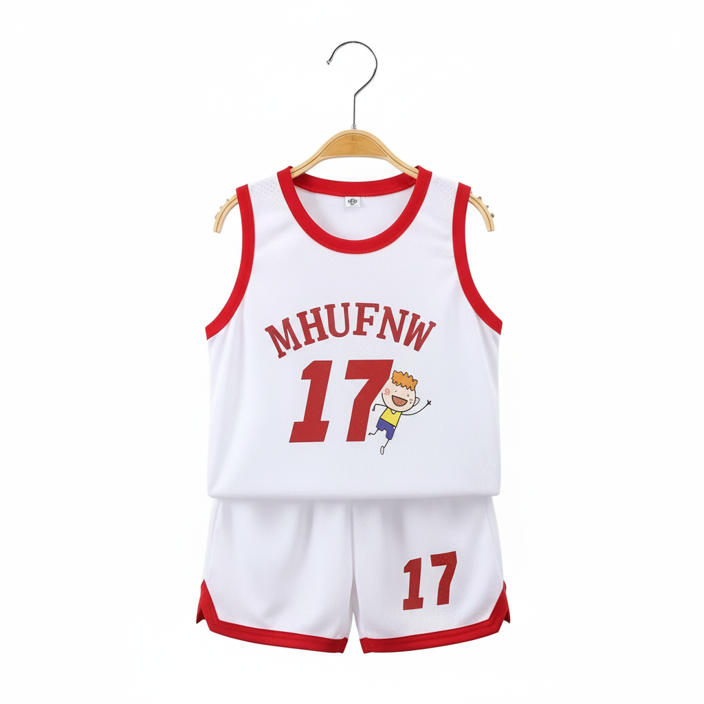Basketball Sleeveless T Shirts And Shorts Set